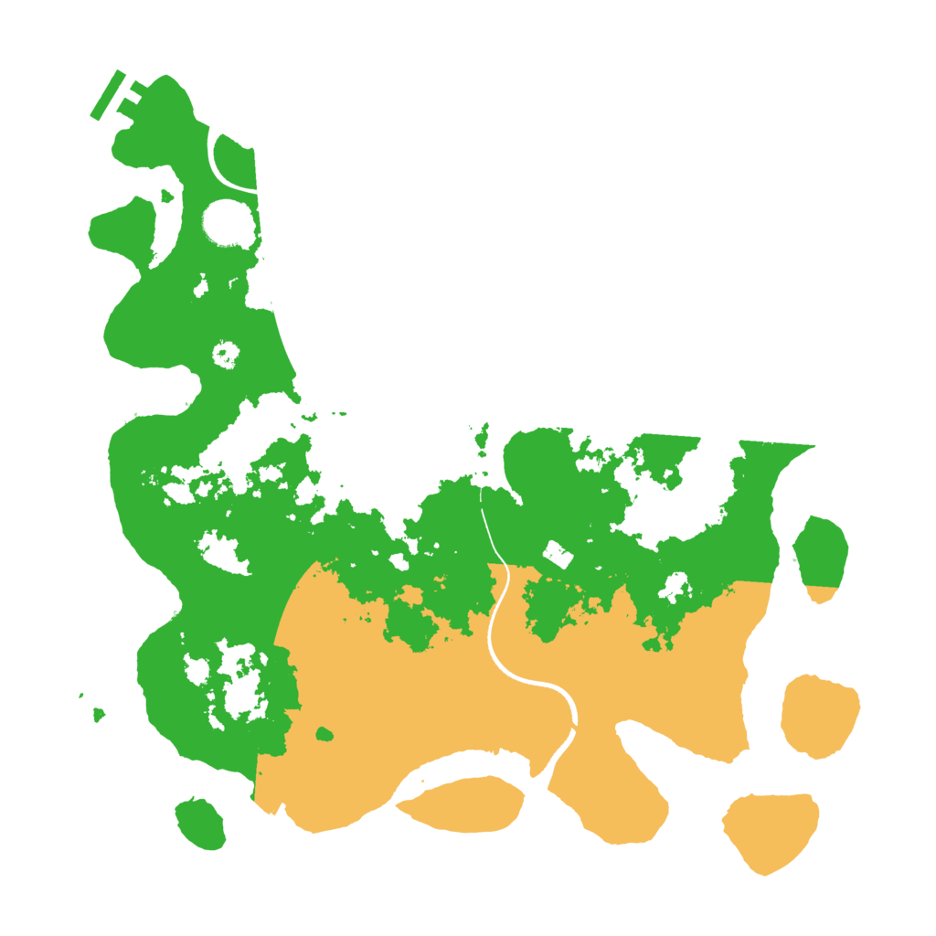 Biome Rust Map: Procedural Map, Size: 3500, Seed: 1756309083