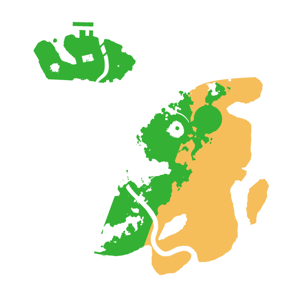 Biome Rust Map: Procedural Map, Size: 2900, Seed: 240598