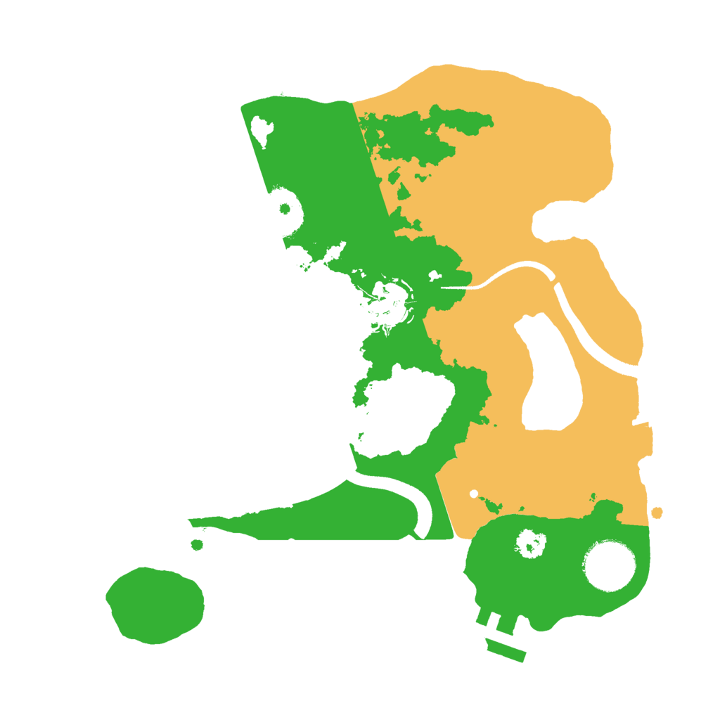 Biome Rust Map: Procedural Map, Size: 2500, Seed: 1881146918