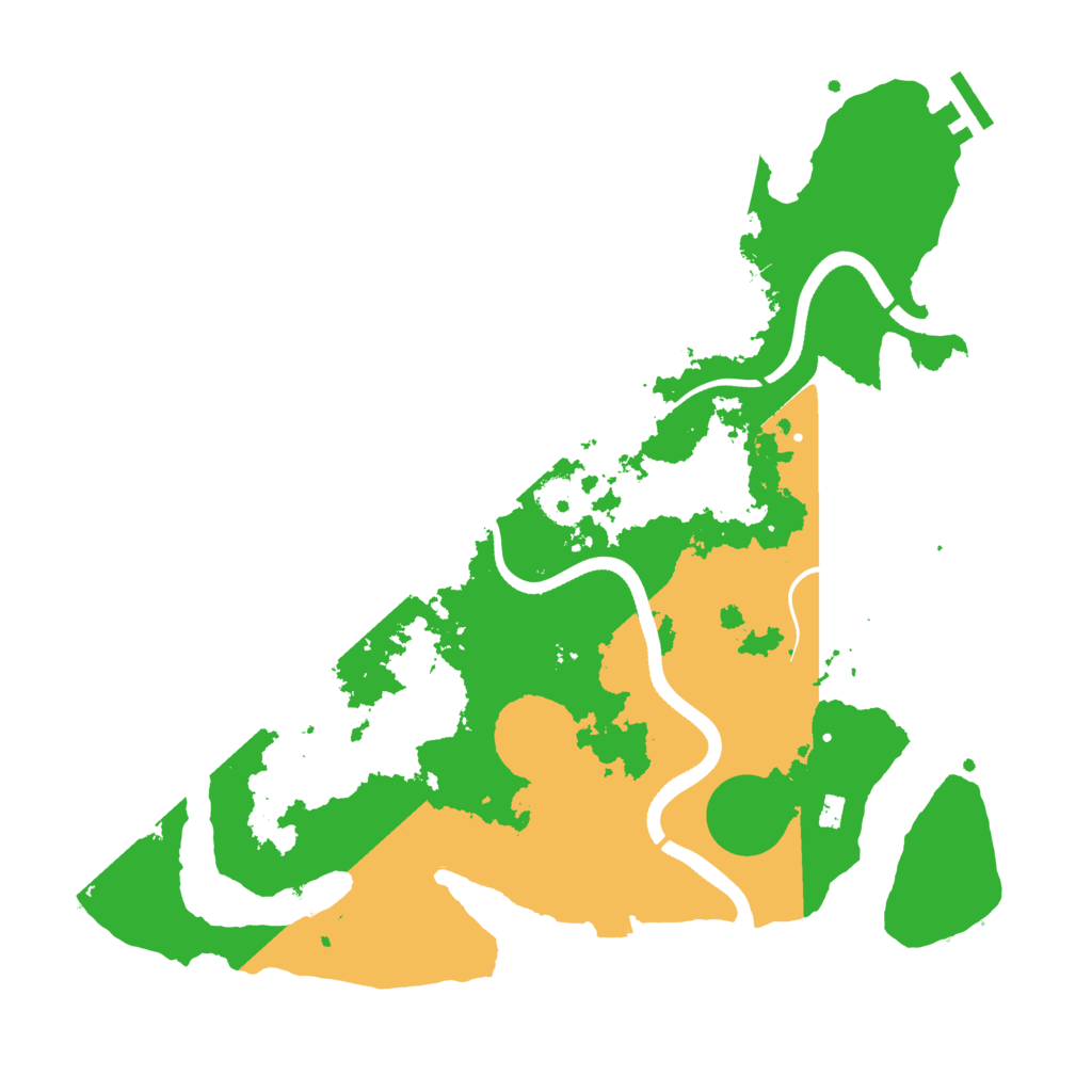 Biome Rust Map: Procedural Map, Size: 3550, Seed: 678897