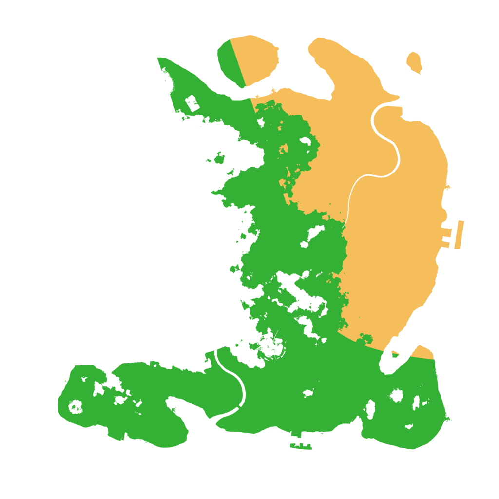 Biome Rust Map: Procedural Map, Size: 3500, Seed: 5028938
