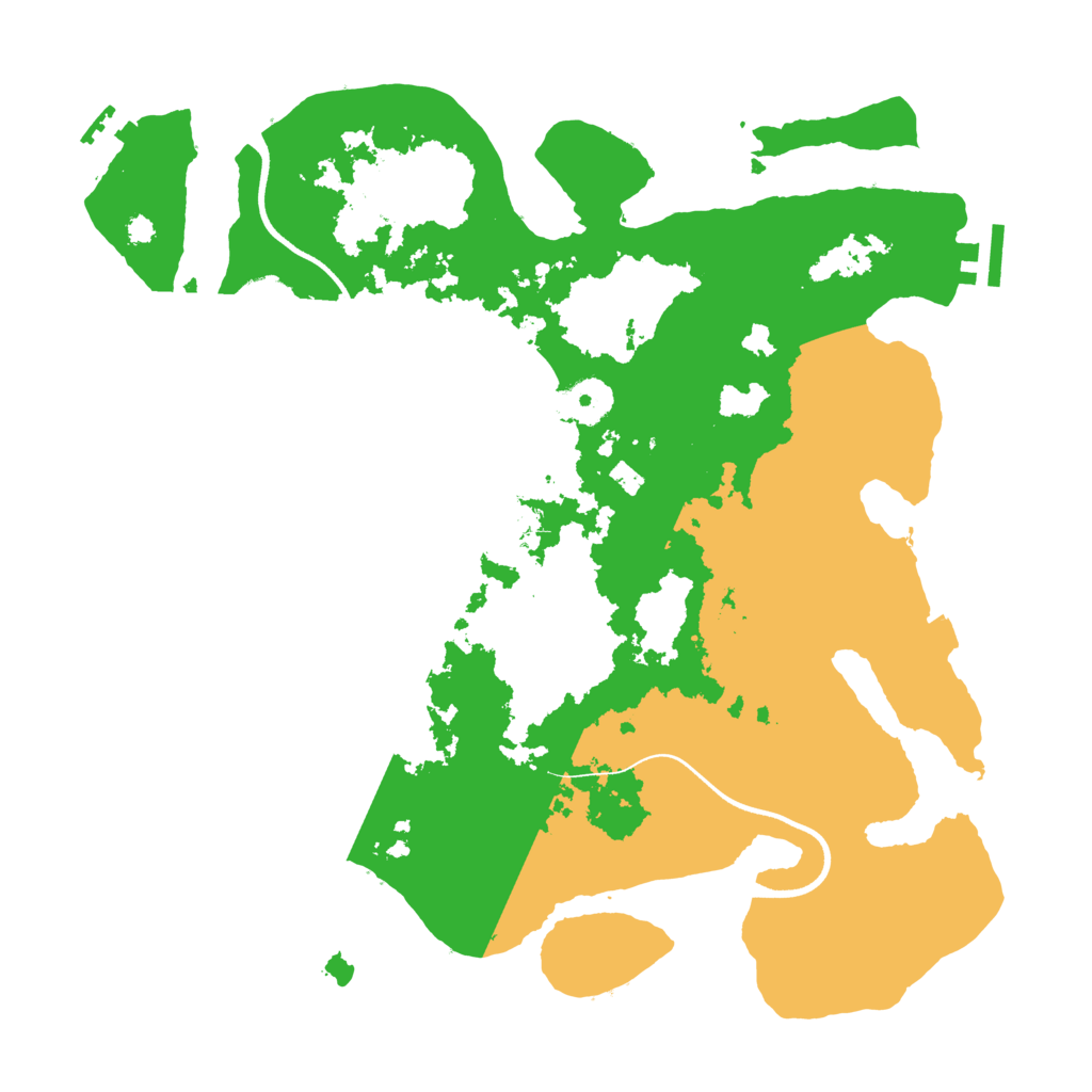 Biome Rust Map: Procedural Map, Size: 3550, Seed: 984555