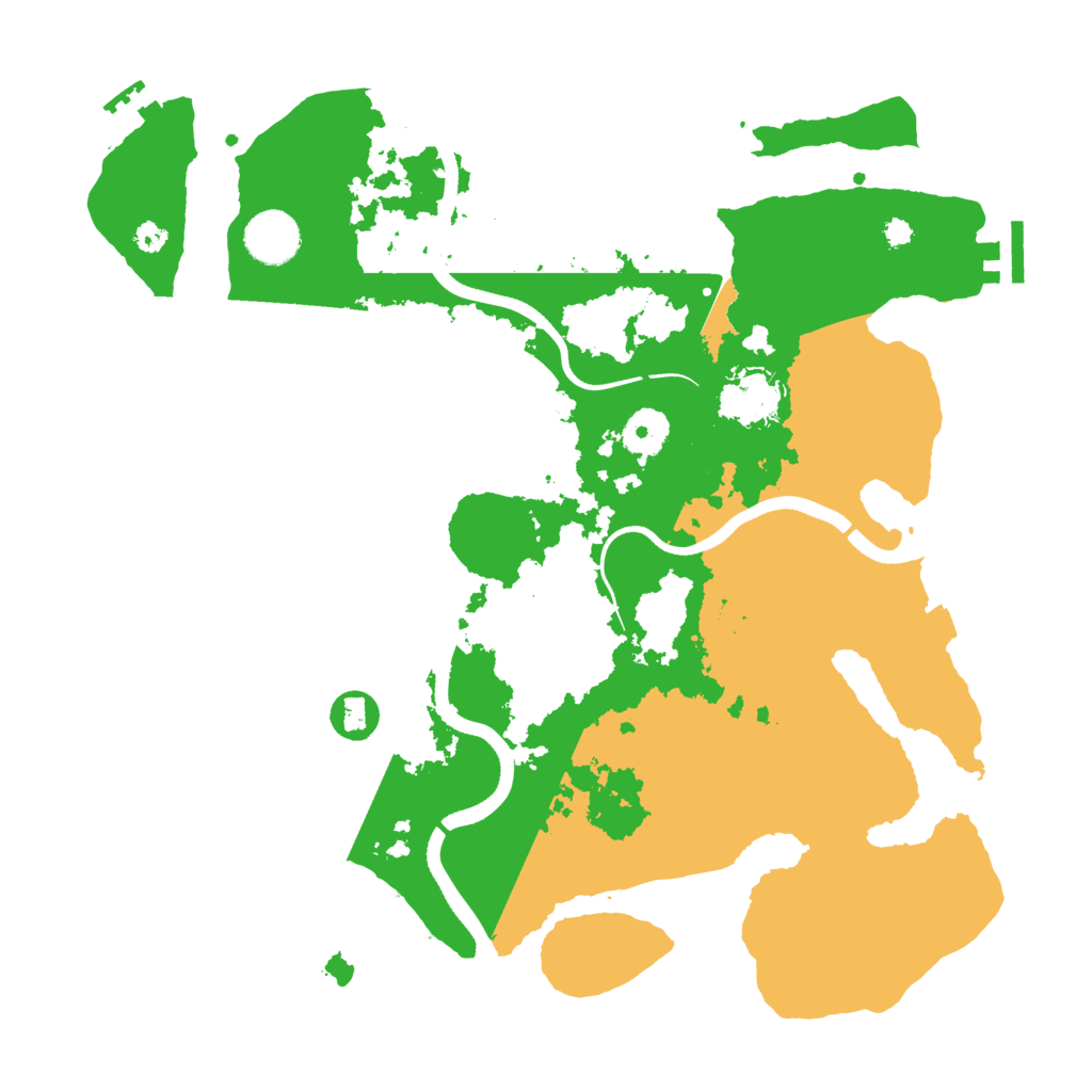 Biome Rust Map: Procedural Map, Size: 3550, Seed: 984555