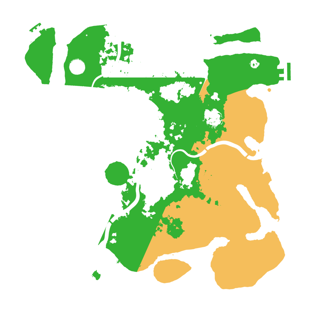 Biome Rust Map: Procedural Map, Size: 3550, Seed: 984555