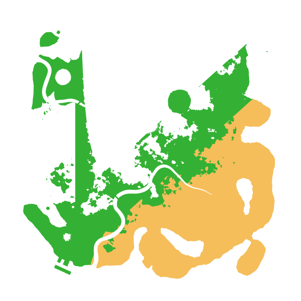 Biome Rust Map: Procedural Map, Size: 3500, Seed: 1711151750