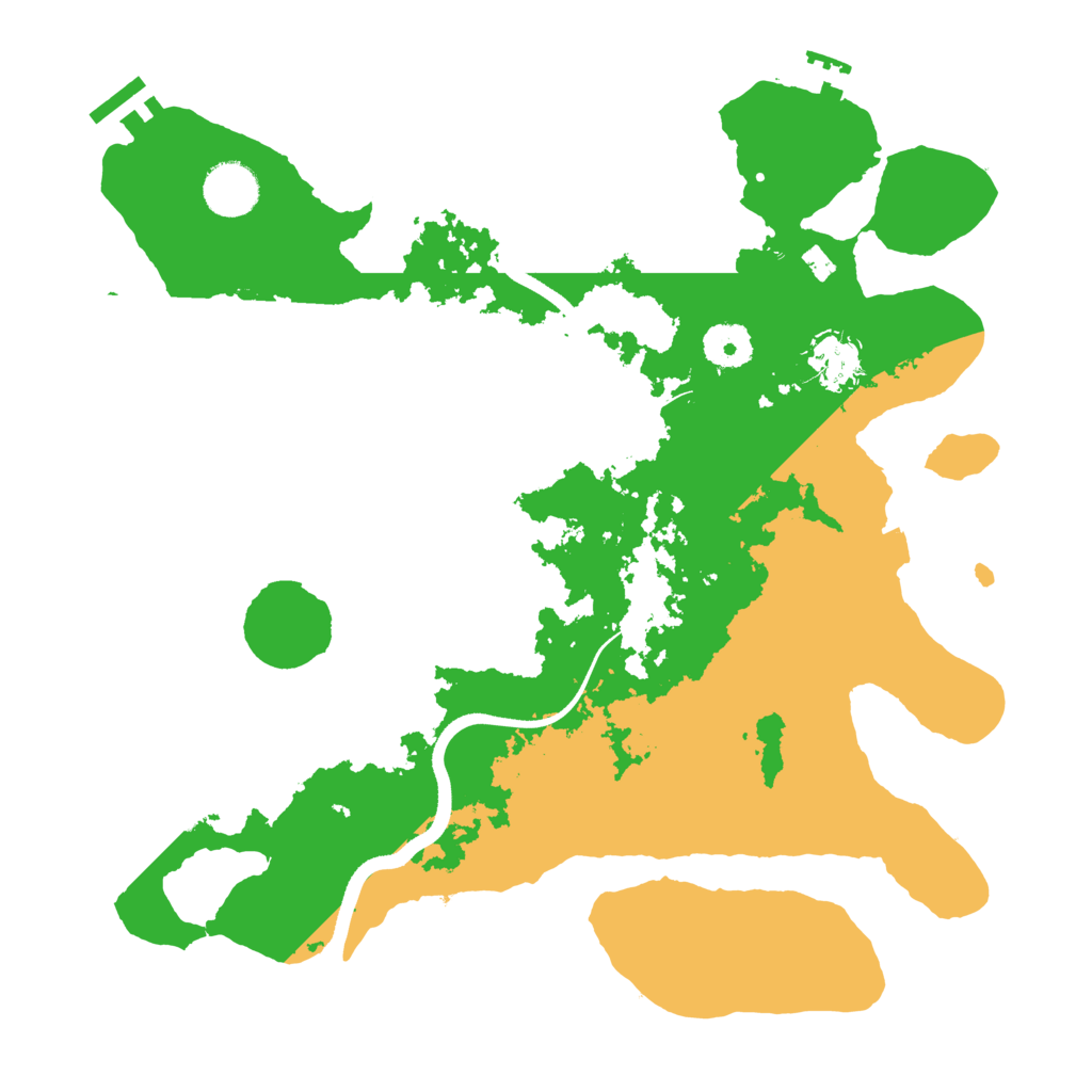 Biome Rust Map: Procedural Map, Size: 3500, Seed: 10323