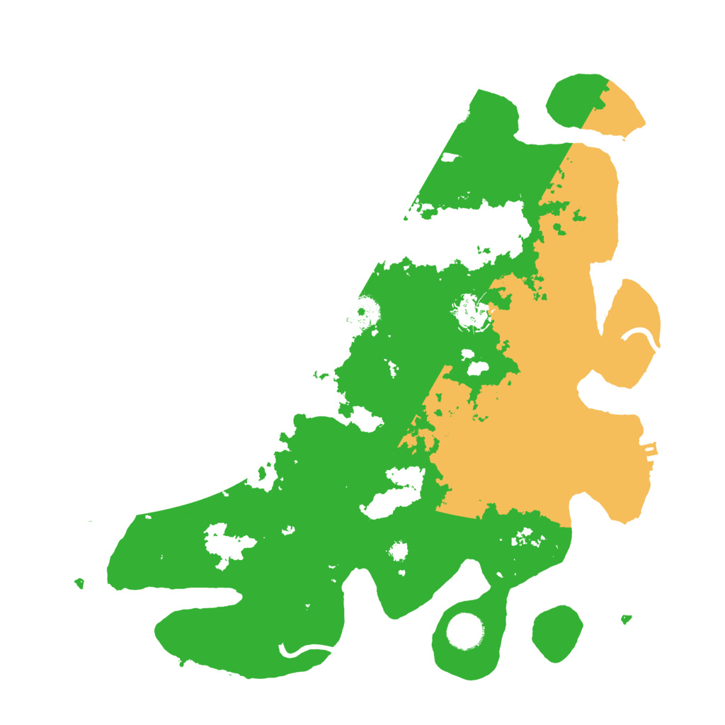 Biome Rust Map: Procedural Map, Size: 3500, Seed: 1459425