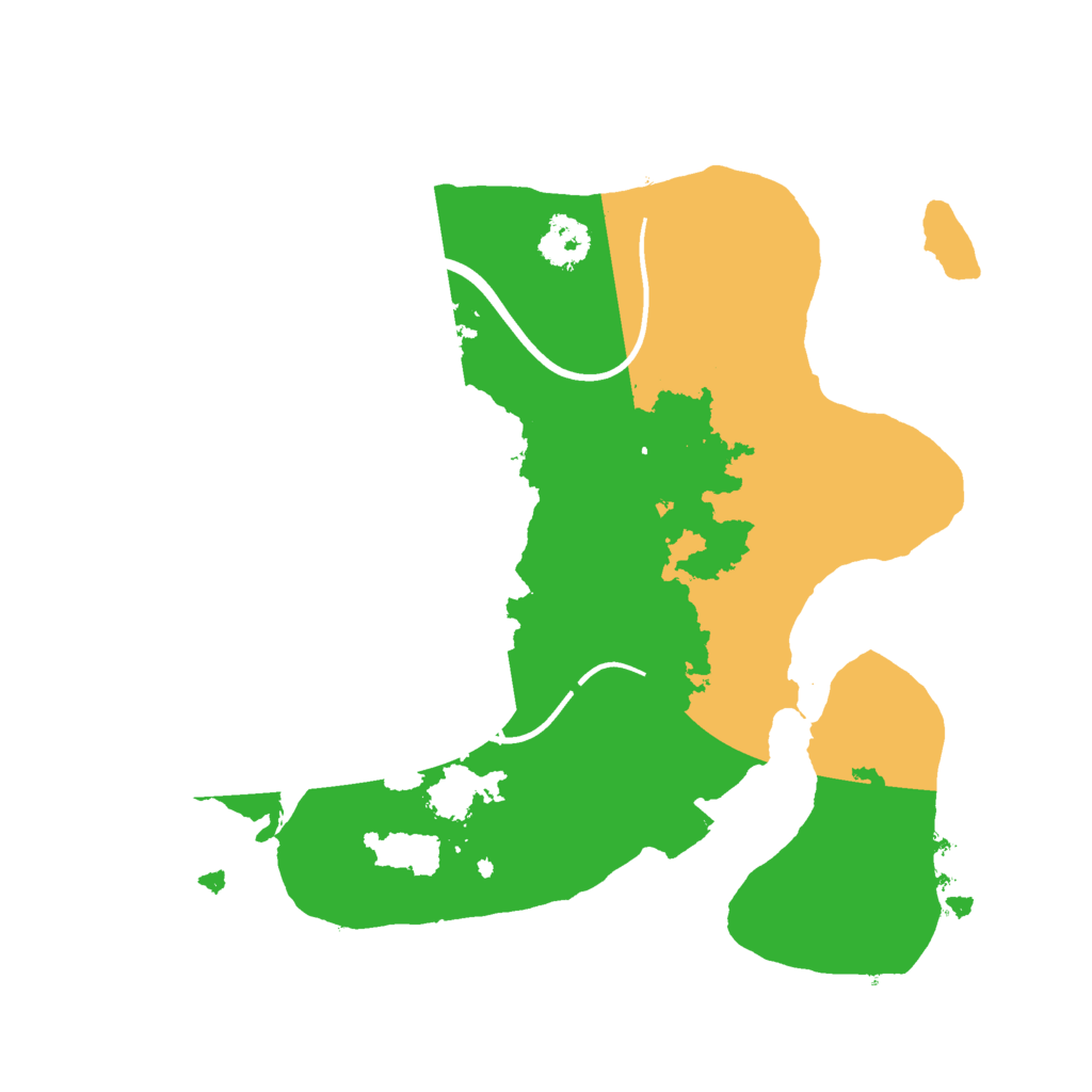 Biome Rust Map: Procedural Map, Size: 2200, Seed: 479064480