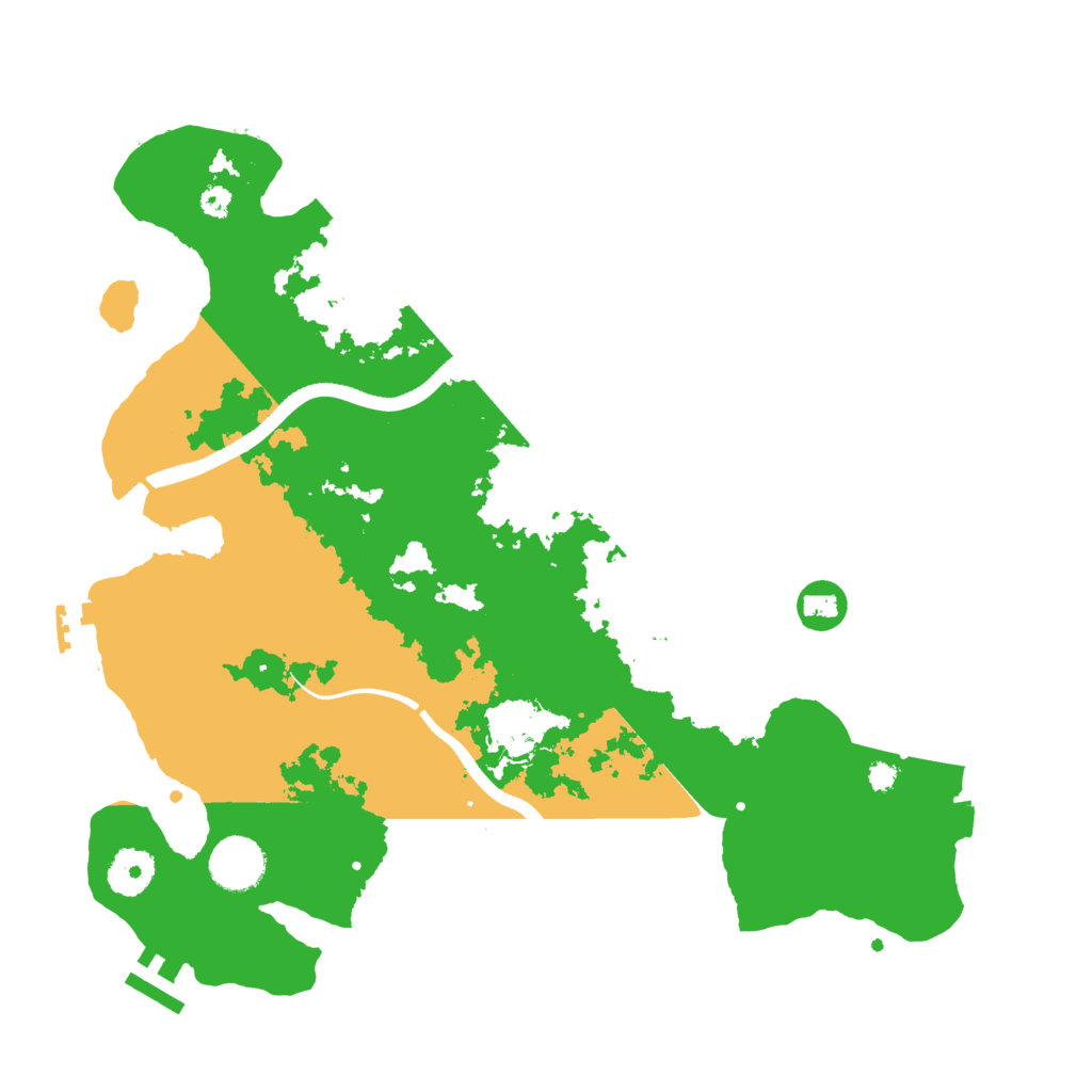 Biome Rust Map: Procedural Map, Size: 3500, Seed: 1258738