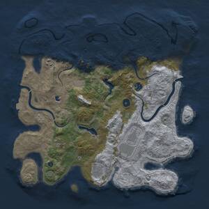 Thumbnail Rust Map: Procedural Map, Size: 4000, Seed: 932691924, 12 Monuments
