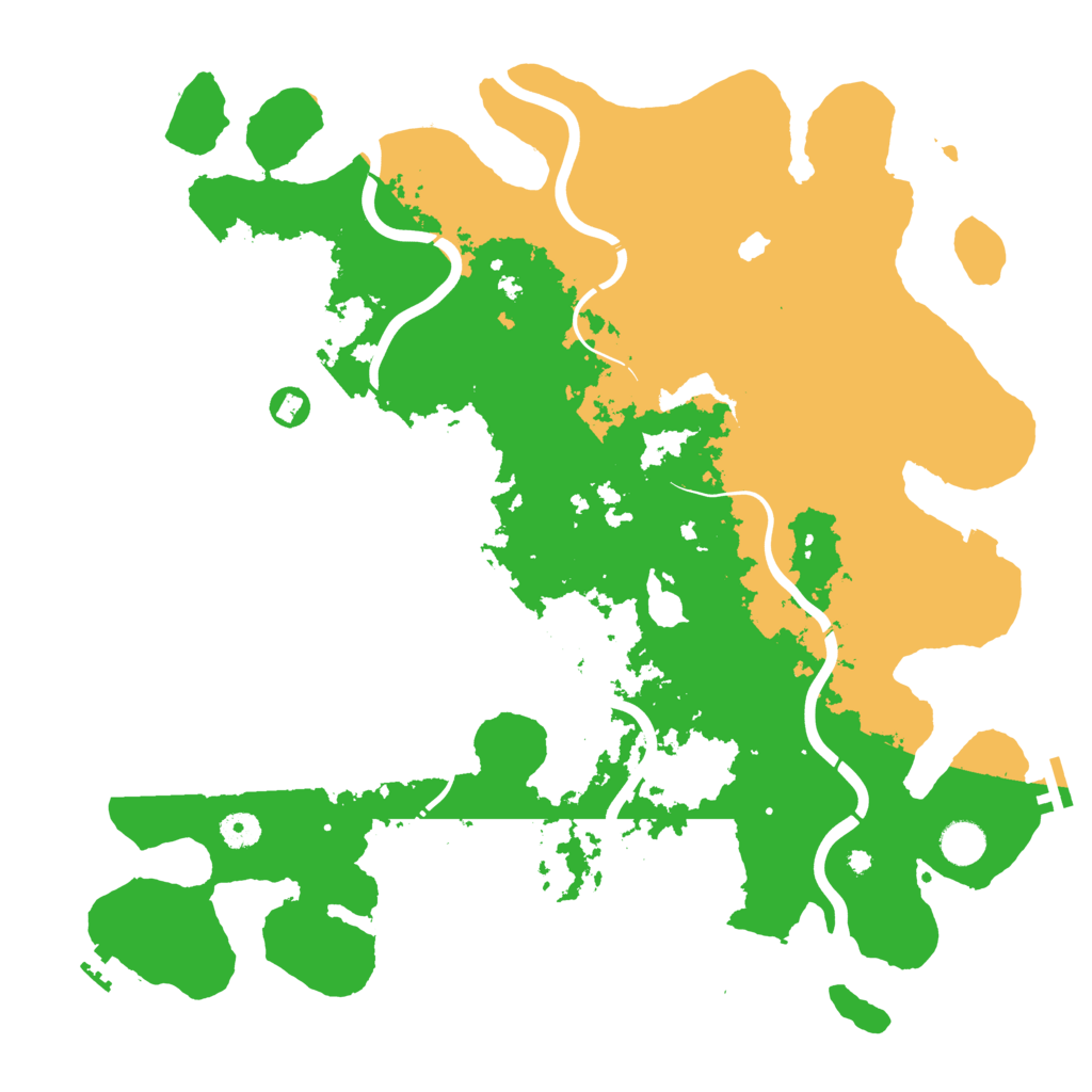 Biome Rust Map: Procedural Map, Size: 4300, Seed: 4363634