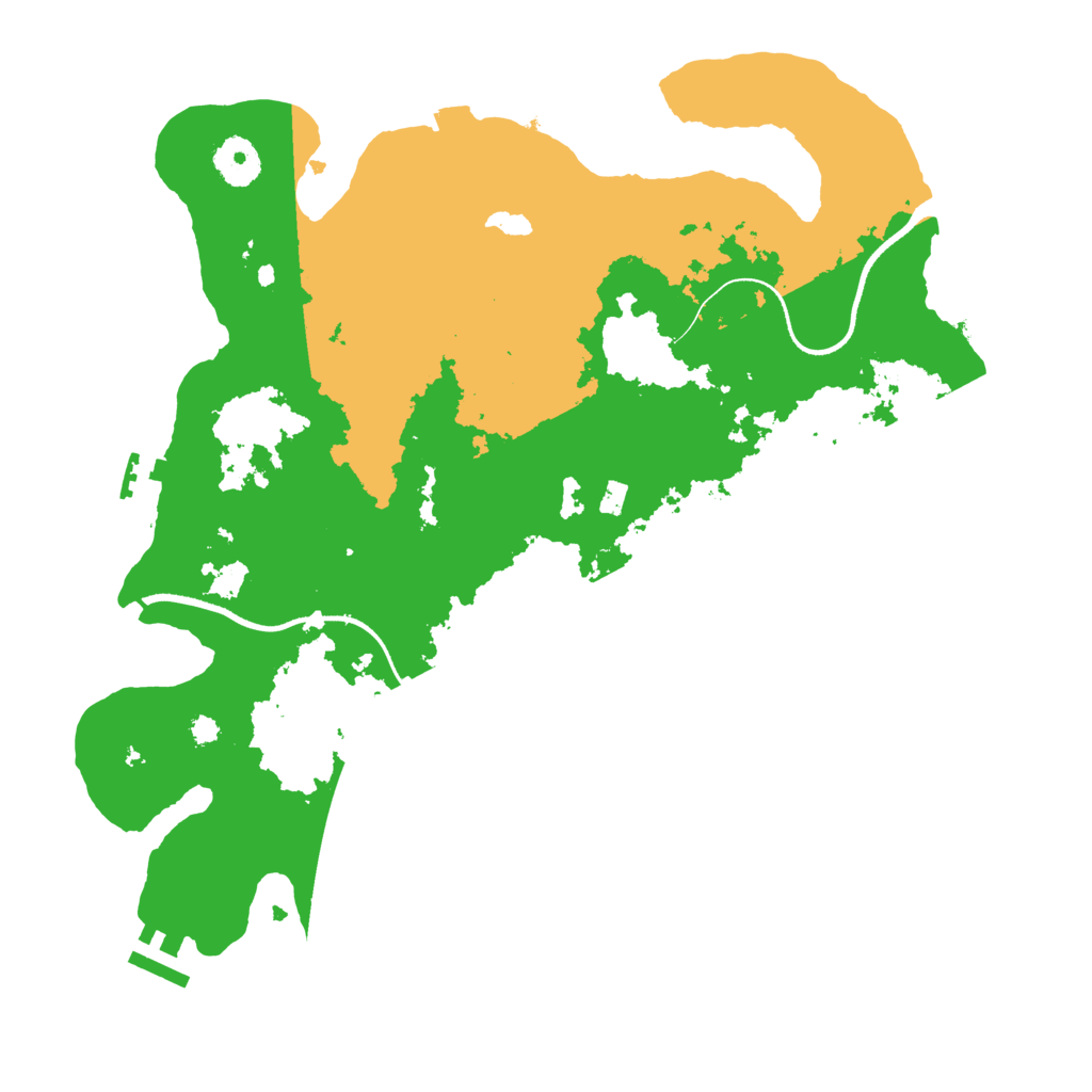 Biome Rust Map: Procedural Map, Size: 3500, Seed: 868616386