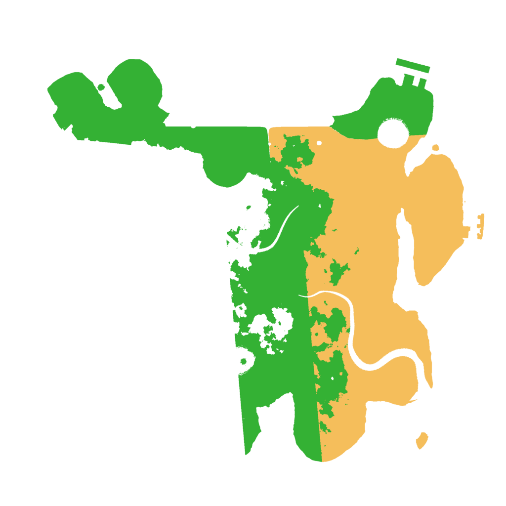 Biome Rust Map: Procedural Map, Size: 3000, Seed: 420691237