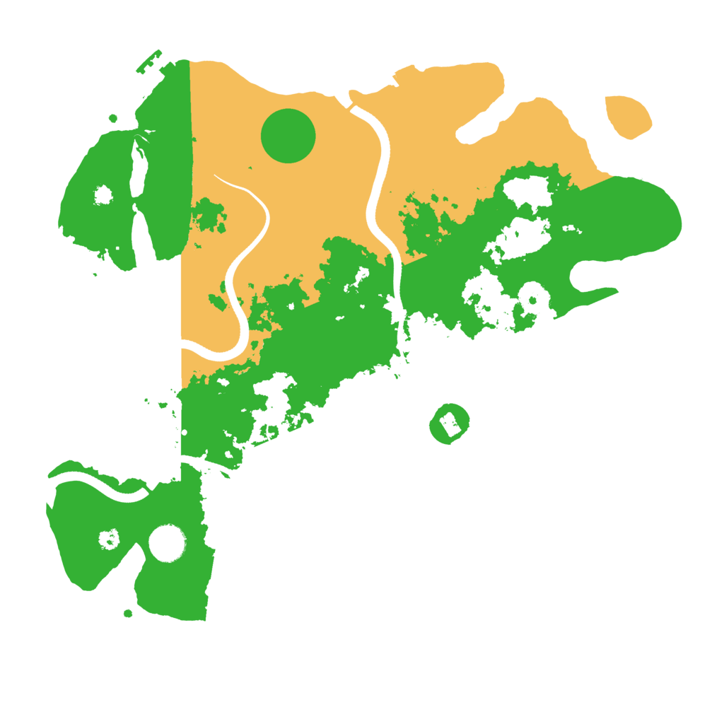 Biome Rust Map: Procedural Map, Size: 3500, Seed: 5541334