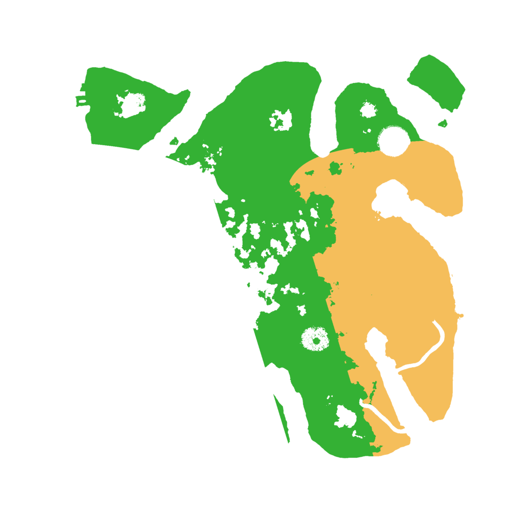 Biome Rust Map: Procedural Map, Size: 3000, Seed: 591886