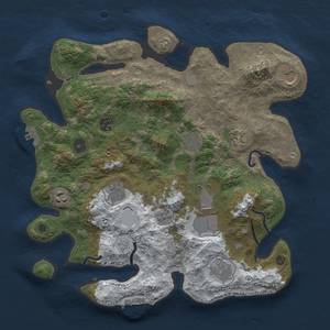 Thumbnail Rust Map: Procedural Map, Size: 3550, Seed: 351292, 18 Monuments