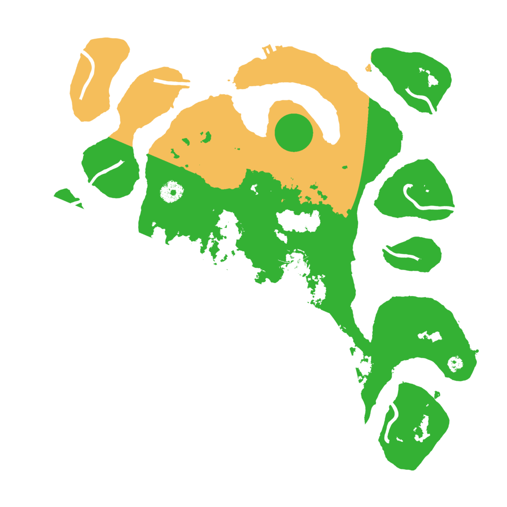 Biome Rust Map: Procedural Map, Size: 3500, Seed: 37838704