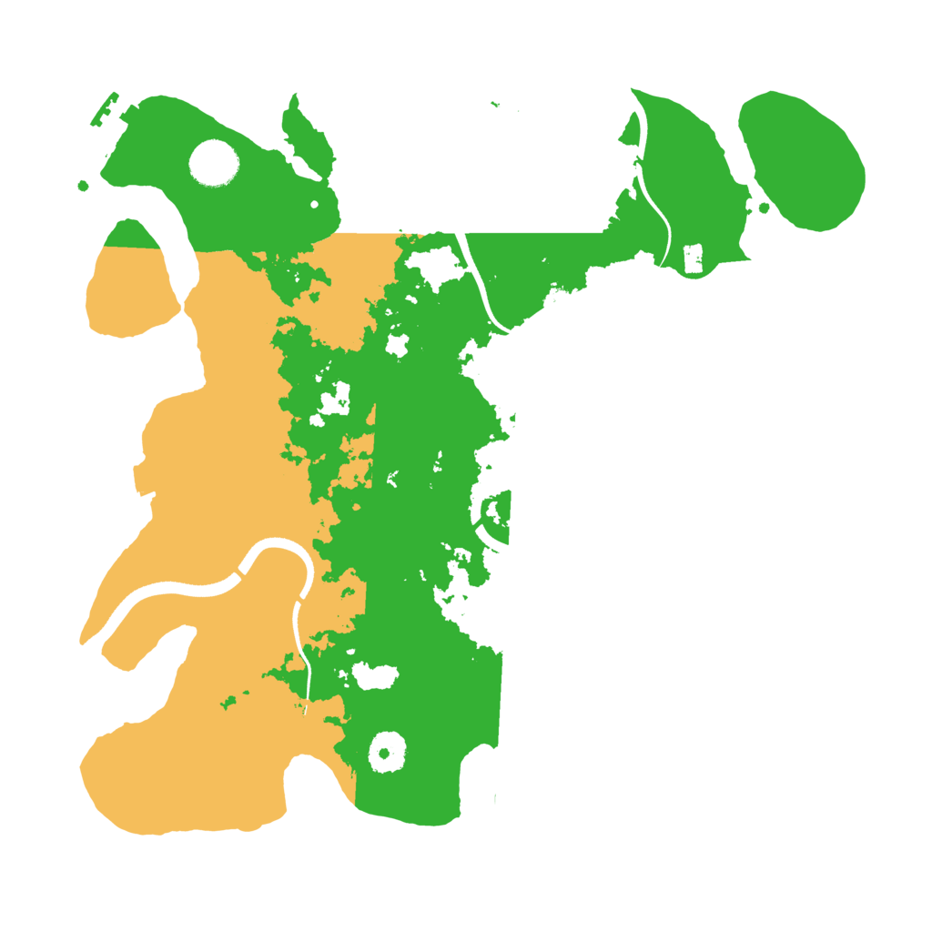 Biome Rust Map: Procedural Map, Size: 3500, Seed: 118501971
