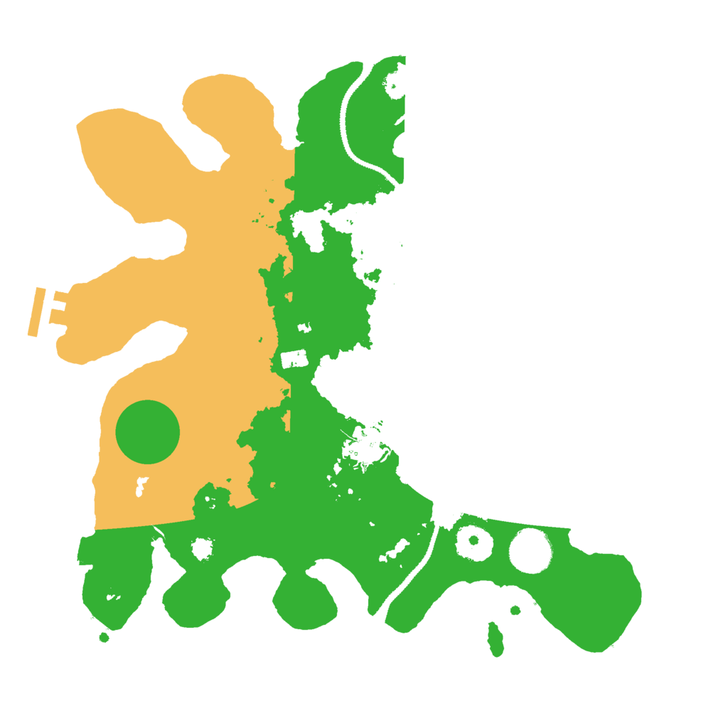 Biome Rust Map: Procedural Map, Size: 3000, Seed: 9999999