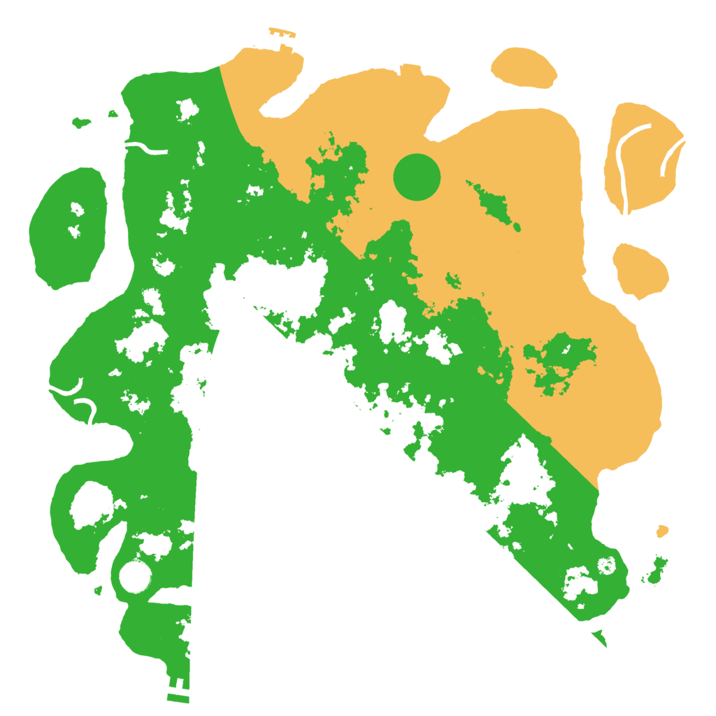 Biome Rust Map: Procedural Map, Size: 4000, Seed: 54157