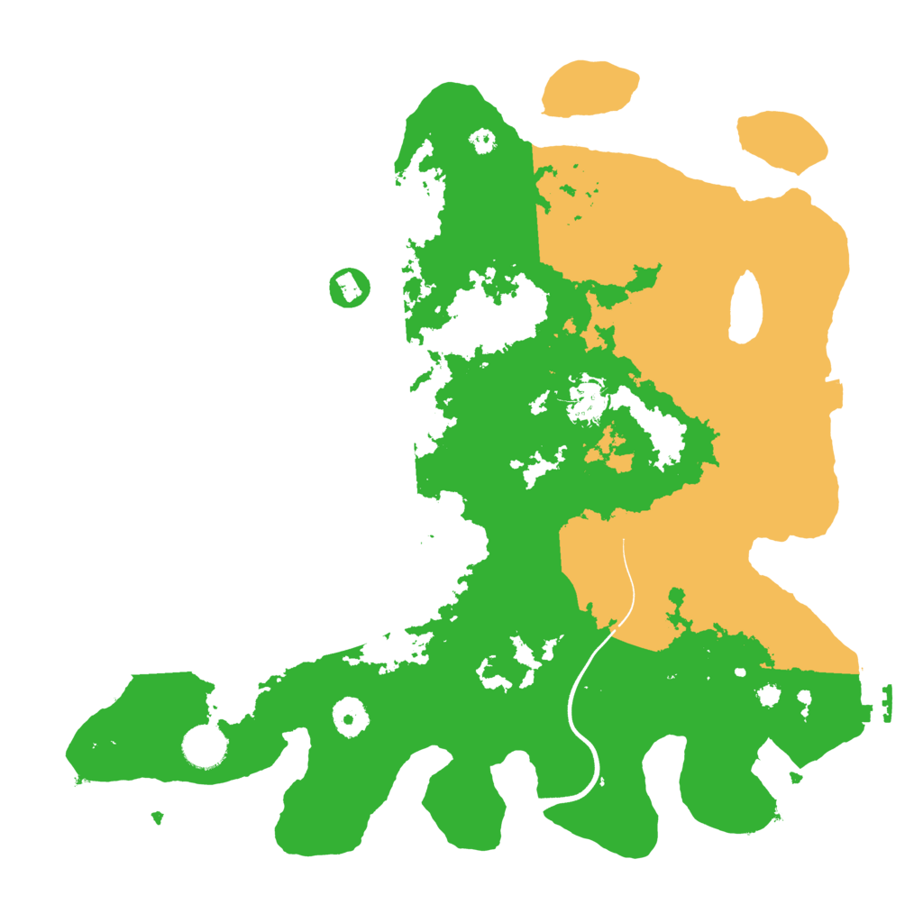 Biome Rust Map: Procedural Map, Size: 3700, Seed: 838140256