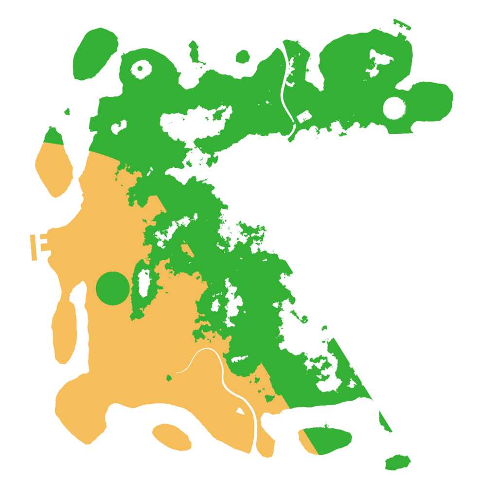 Biome Rust Map: Procedural Map, Size: 3900, Seed: 3645