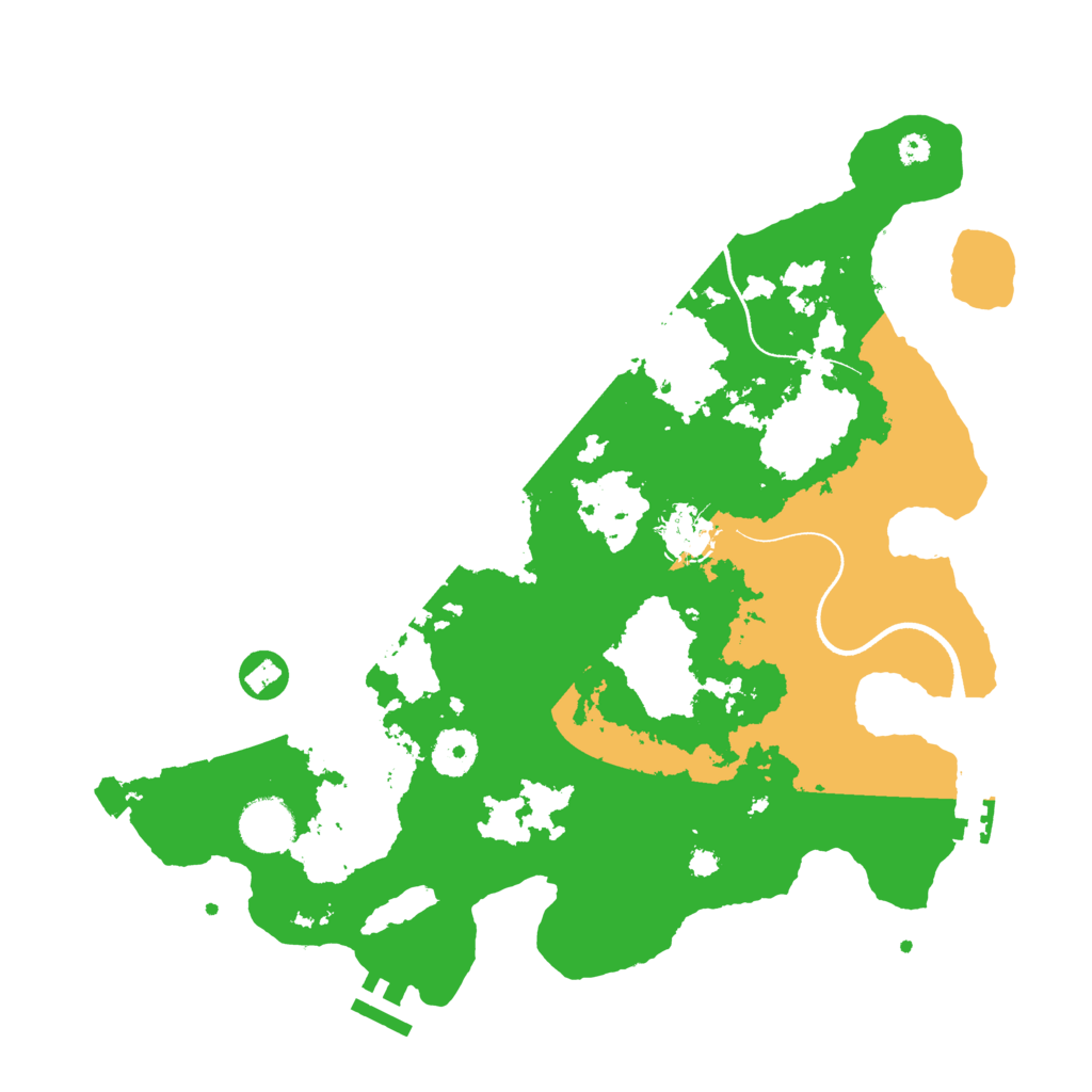 Biome Rust Map: Procedural Map, Size: 3500, Seed: 5888