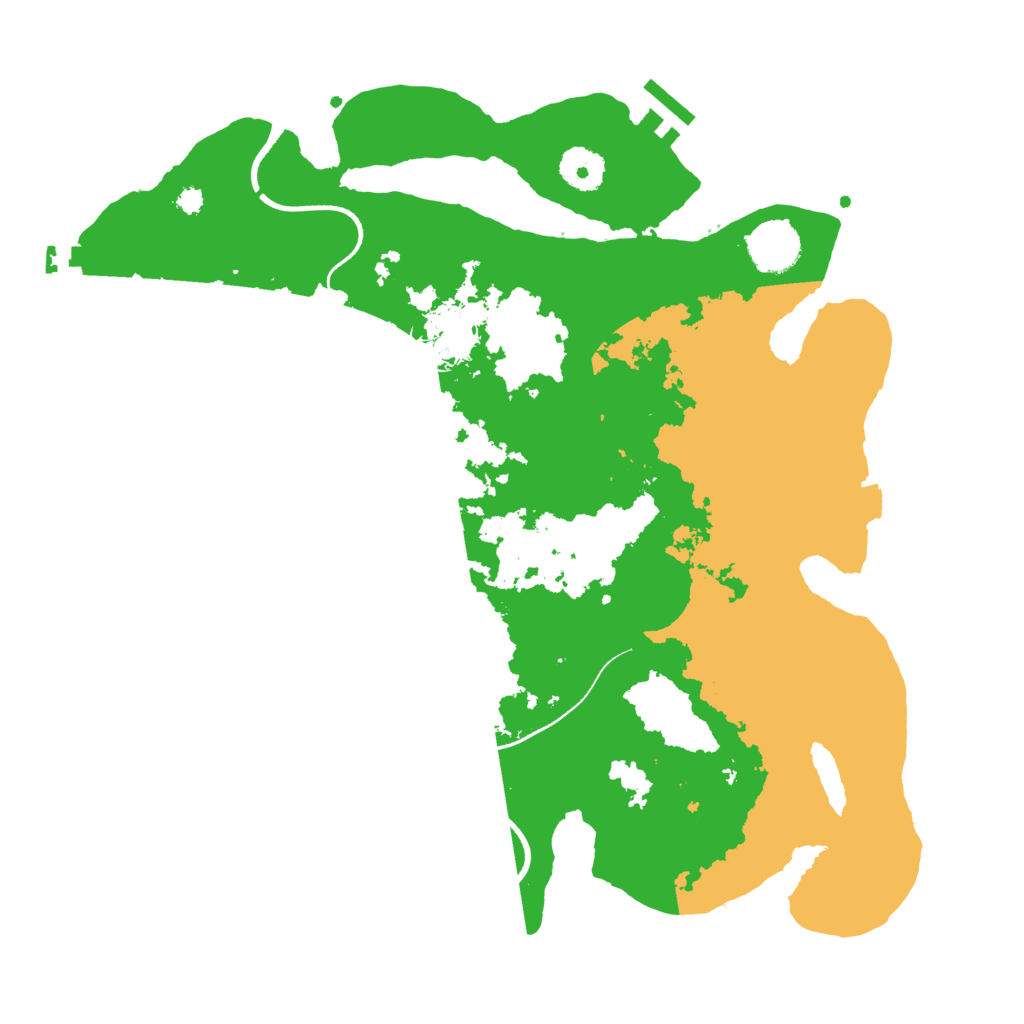 Biome Rust Map: Procedural Map, Size: 3500, Seed: 1422462628