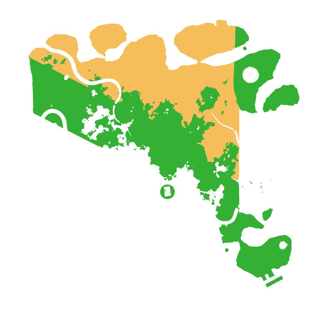 Biome Rust Map: Procedural Map, Size: 3500, Seed: 3