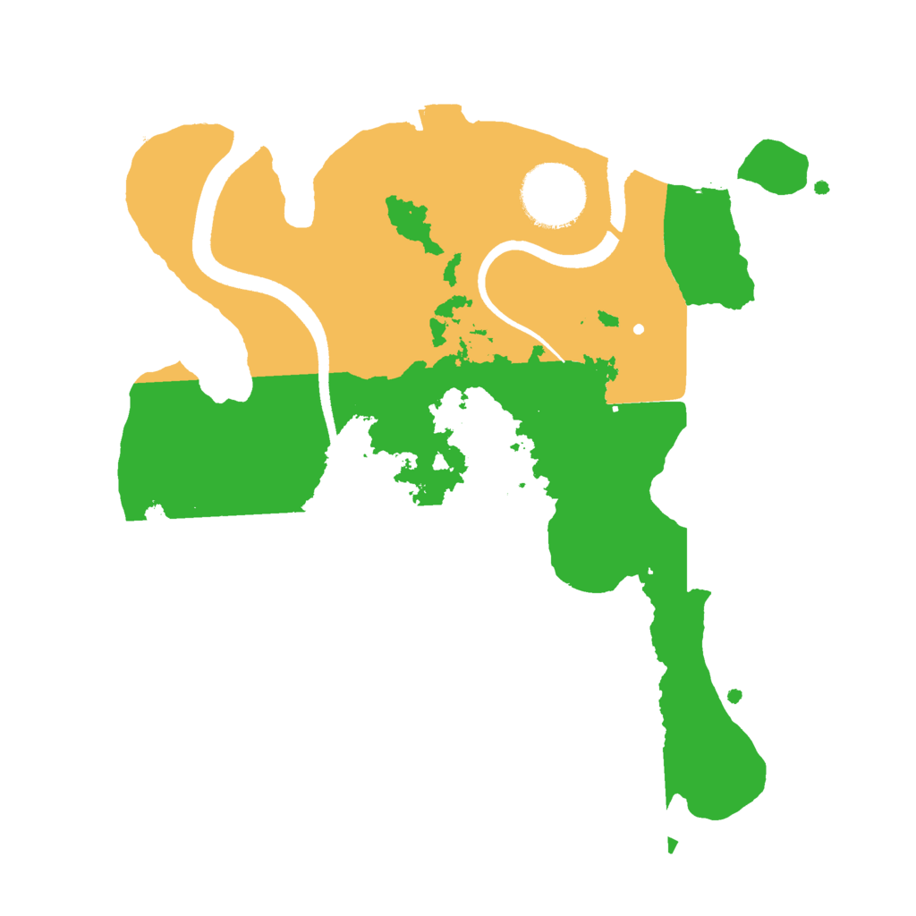 Biome Rust Map: Procedural Map, Size: 2500, Seed: 45165