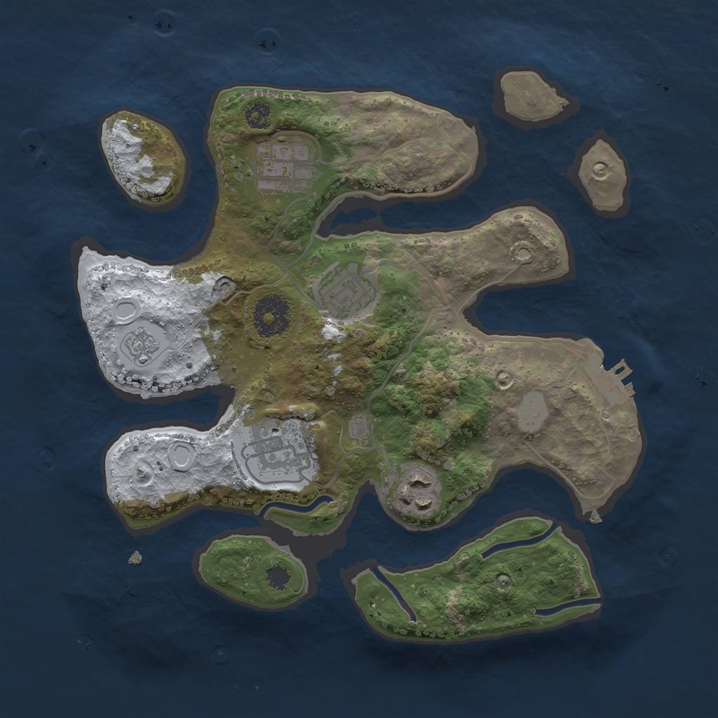 Rust Map: Procedural Map, Size: 2700, Seed: 20220204, 11 Monuments