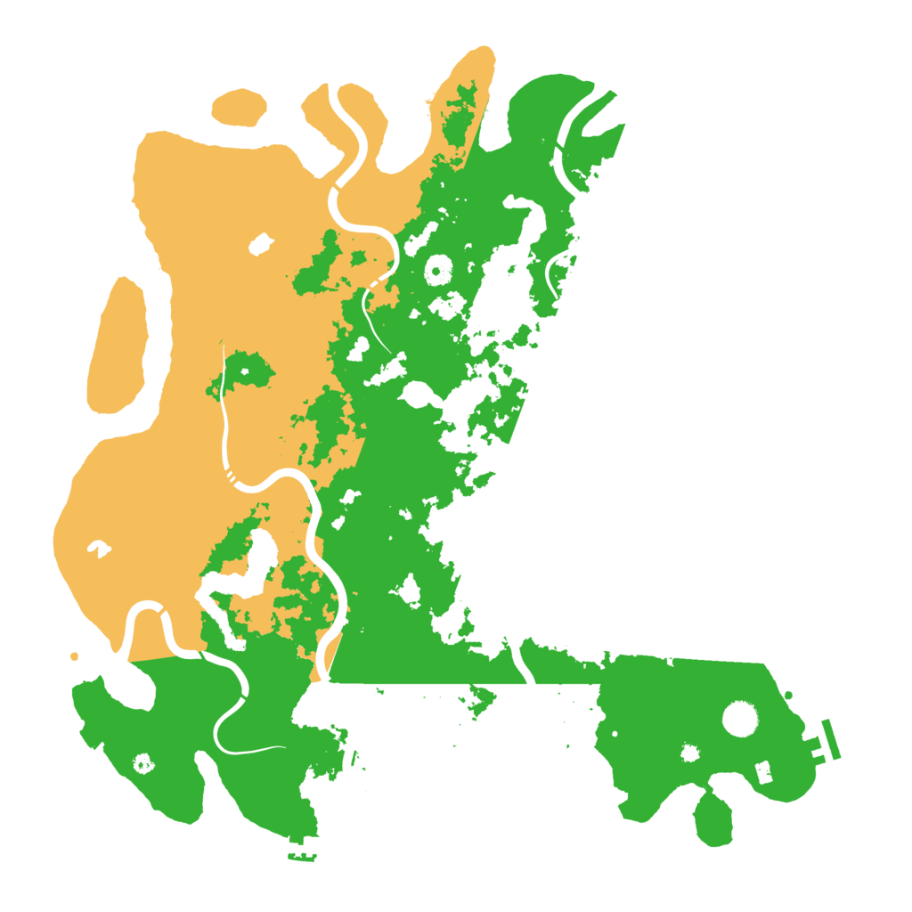 Biome Rust Map: Procedural Map, Size: 4500, Seed: 1050061086