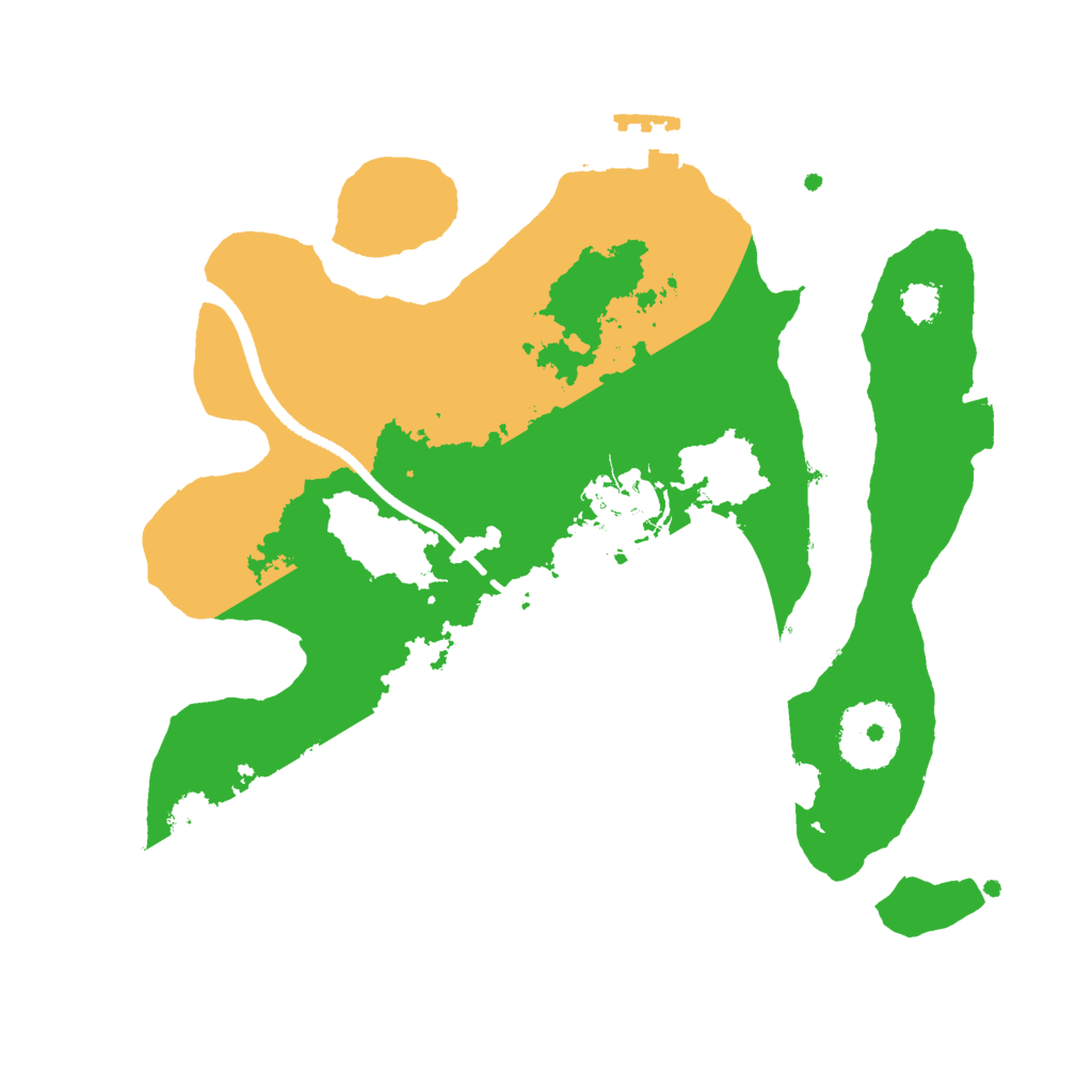 Biome Rust Map: Procedural Map, Size: 2500, Seed: 476765