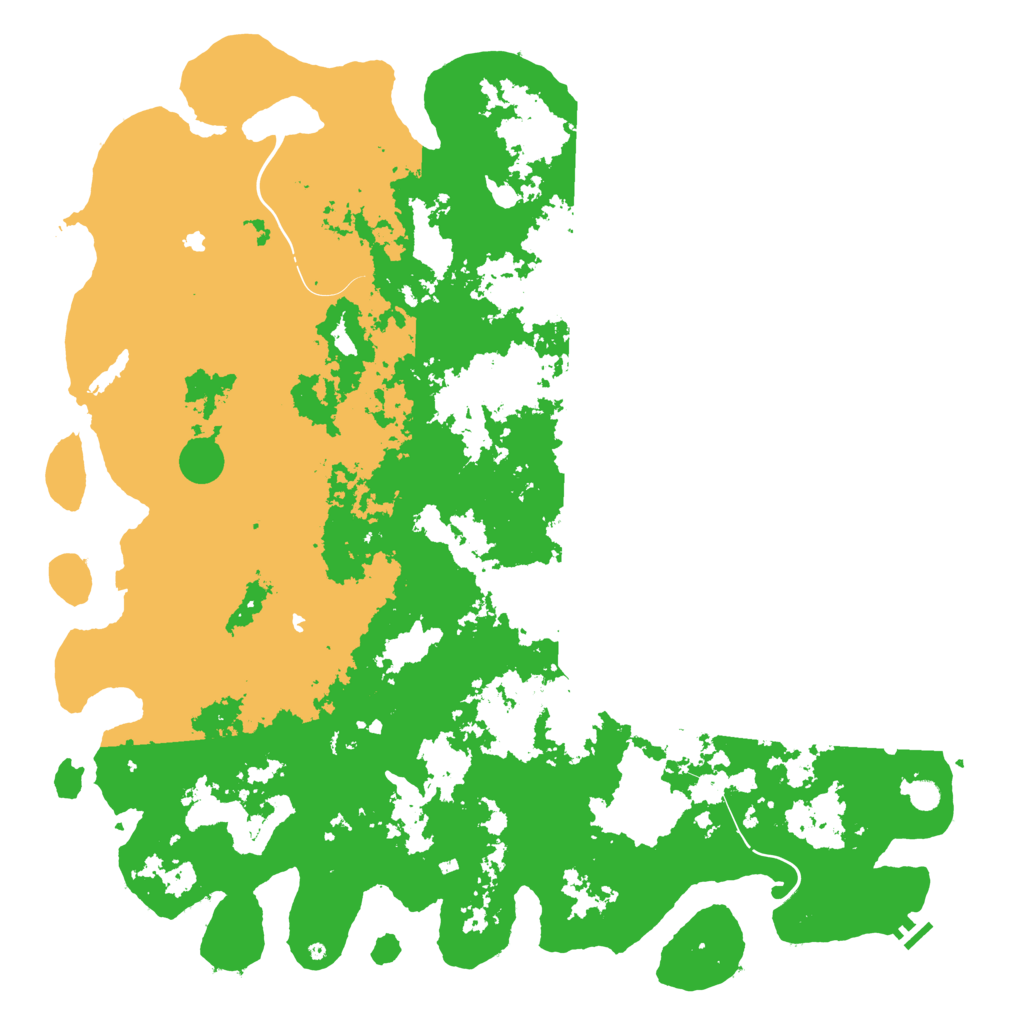 Biome Rust Map: Procedural Map, Size: 6000, Seed: 1352707840