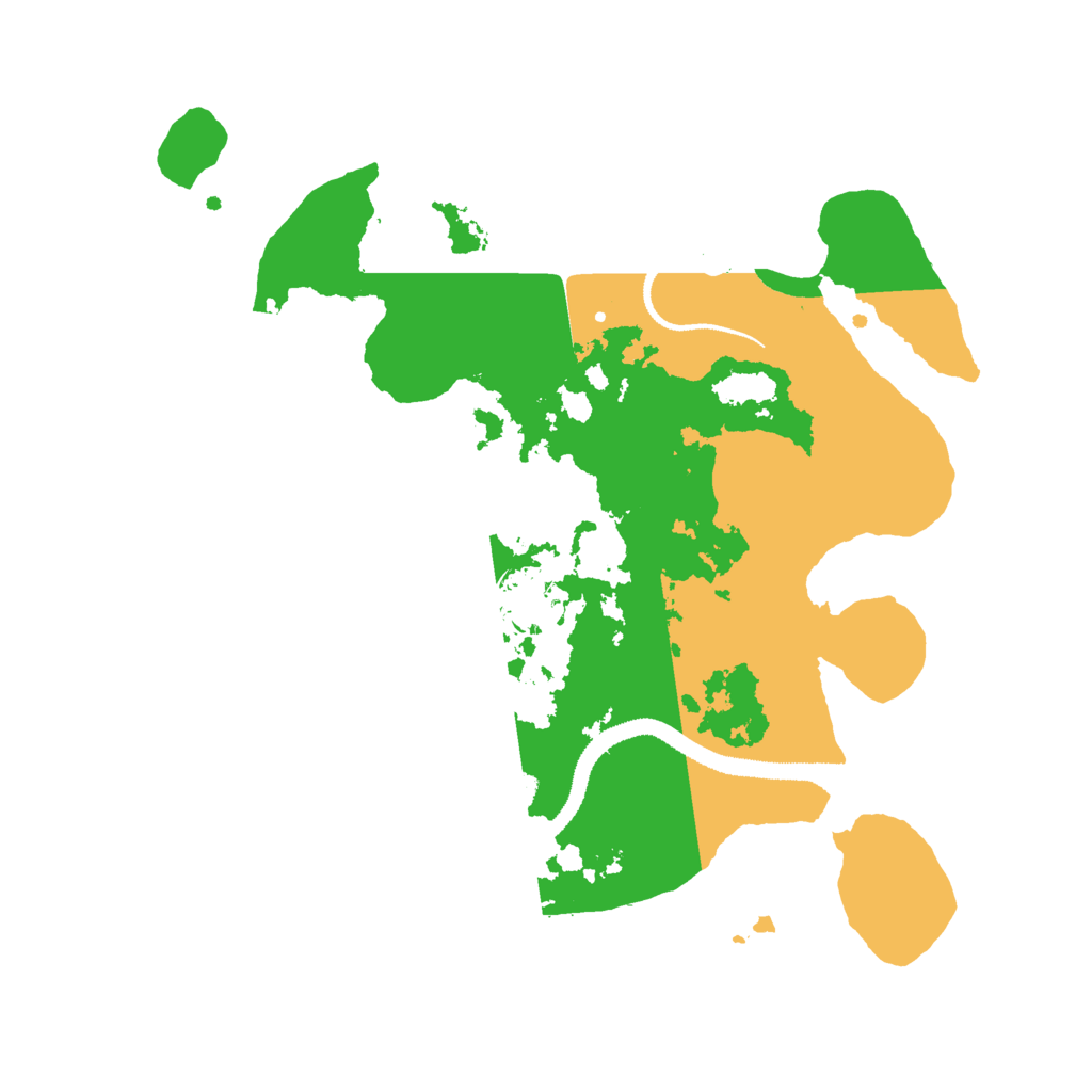 Biome Rust Map: Procedural Map, Size: 3000, Seed: 1045501100