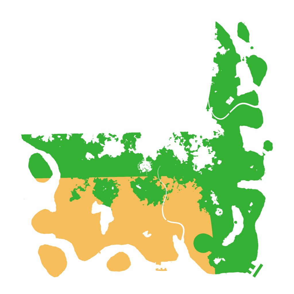 Biome Rust Map: Procedural Map, Size: 4000, Seed: 3220190