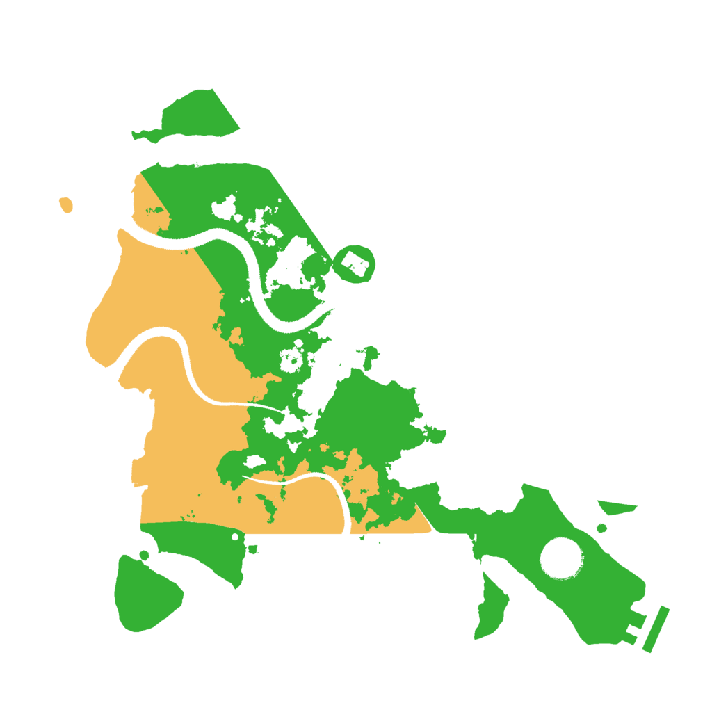 Biome Rust Map: Procedural Map, Size: 3000, Seed: 13951