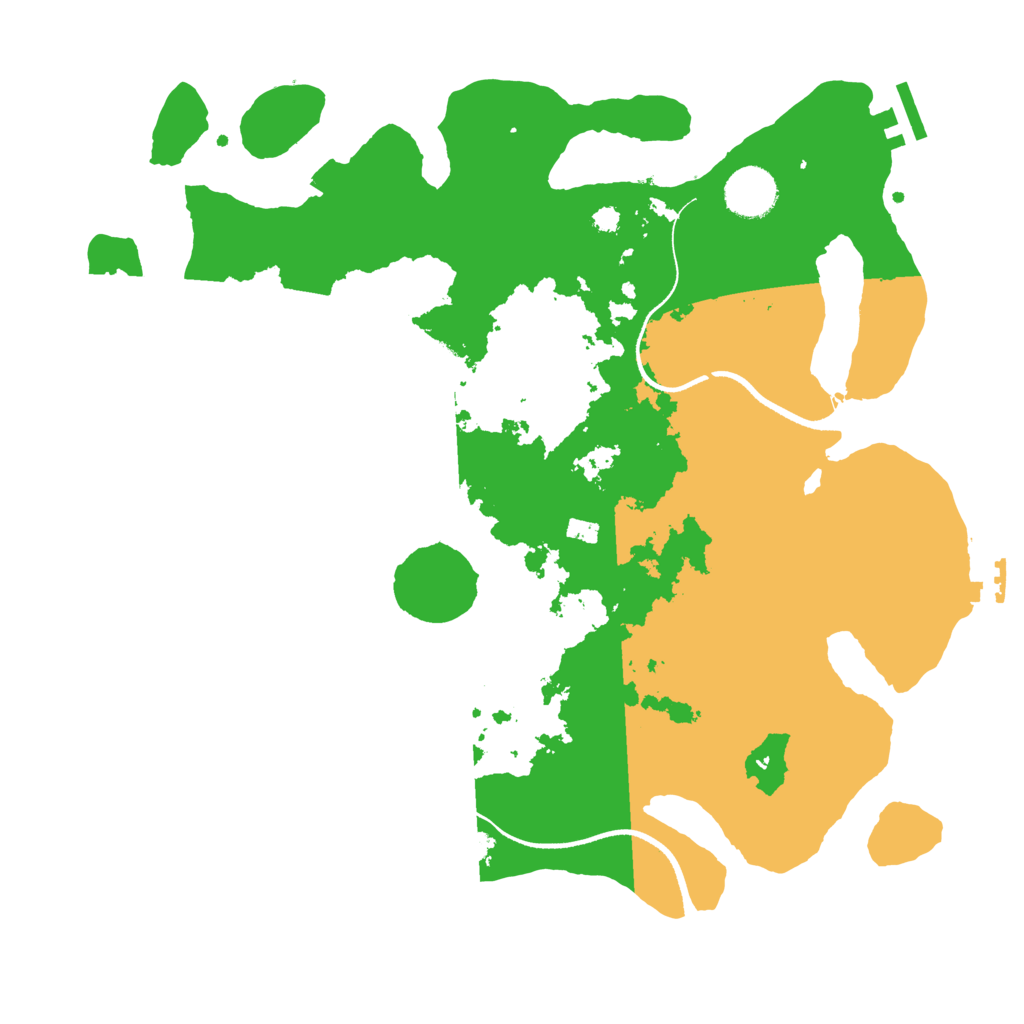Biome Rust Map: Procedural Map, Size: 3500, Seed: 2107154143
