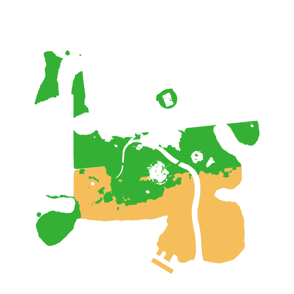 Biome Rust Map: Procedural Map, Size: 2500, Seed: 20812596