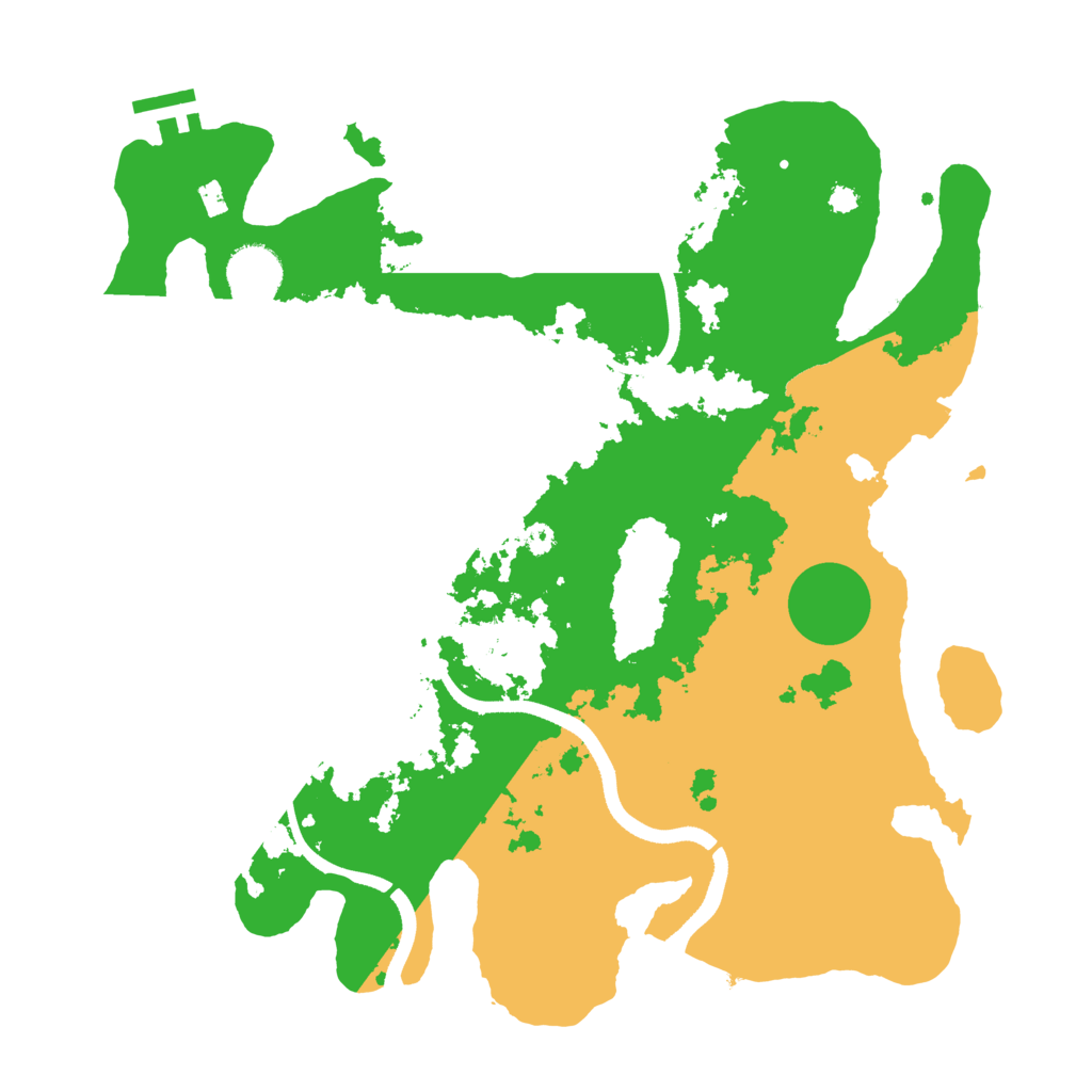 Biome Rust Map: Procedural Map, Size: 3500, Seed: 142034