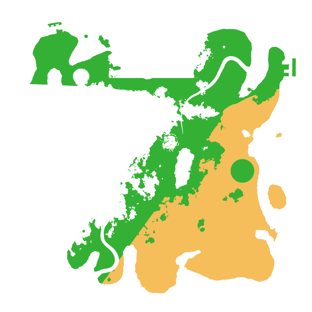 Biome Rust Map: Procedural Map, Size: 3500, Seed: 142034