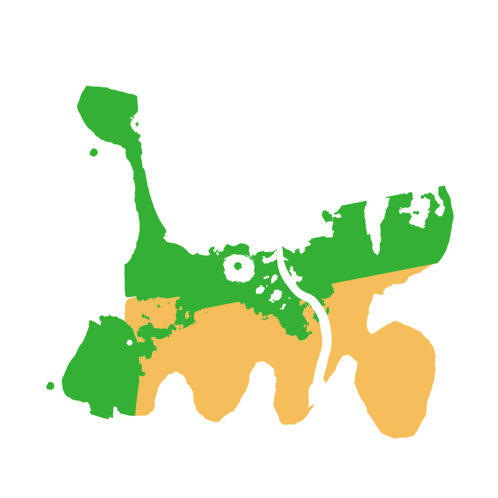 Biome Rust Map: Procedural Map, Size: 2500, Seed: 231766864