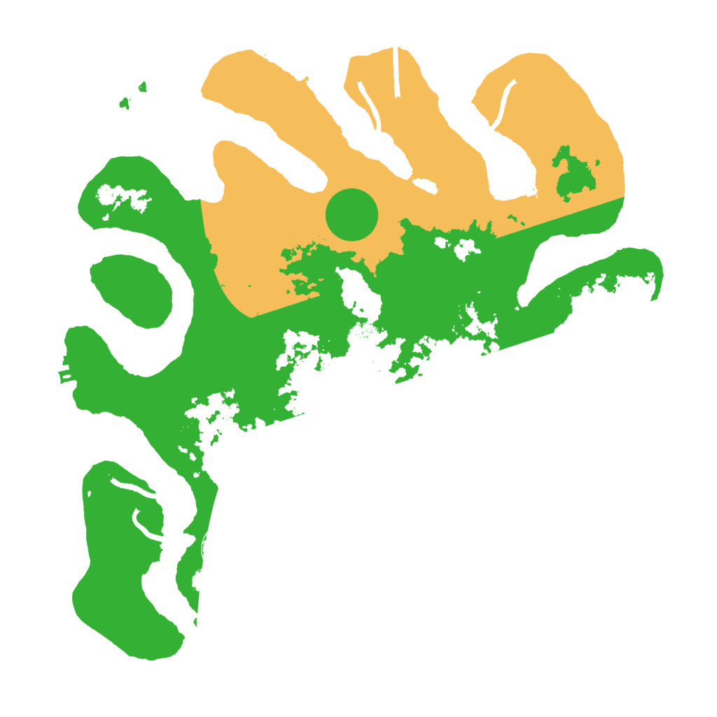 Biome Rust Map: Procedural Map, Size: 3600, Seed: 1363712781