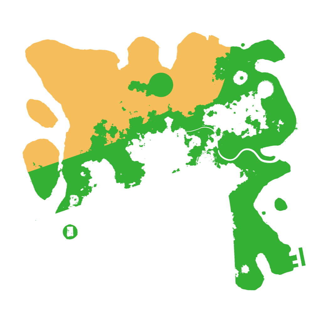 Biome Rust Map: Procedural Map, Size: 3500, Seed: 6449064