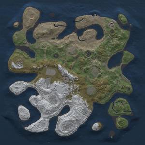 Thumbnail Rust Map: Procedural Map, Size: 4000, Seed: 2613367, 20 Monuments