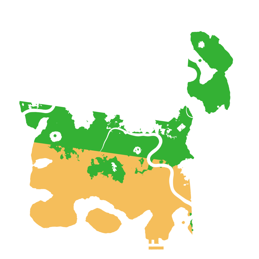 Biome Rust Map: Procedural Map, Size: 3500, Seed: 5475385