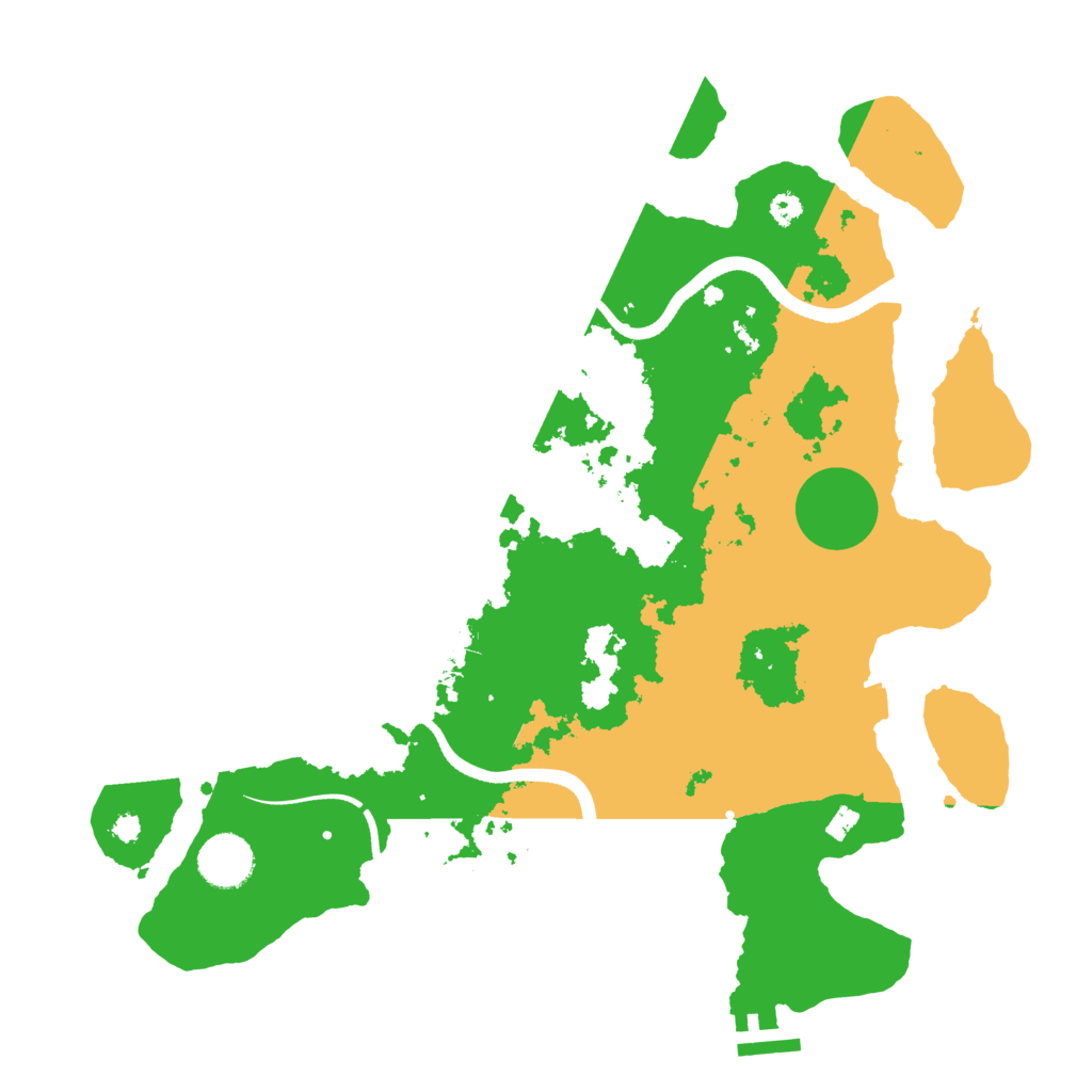 Biome Rust Map: Procedural Map, Size: 3500, Seed: 327272