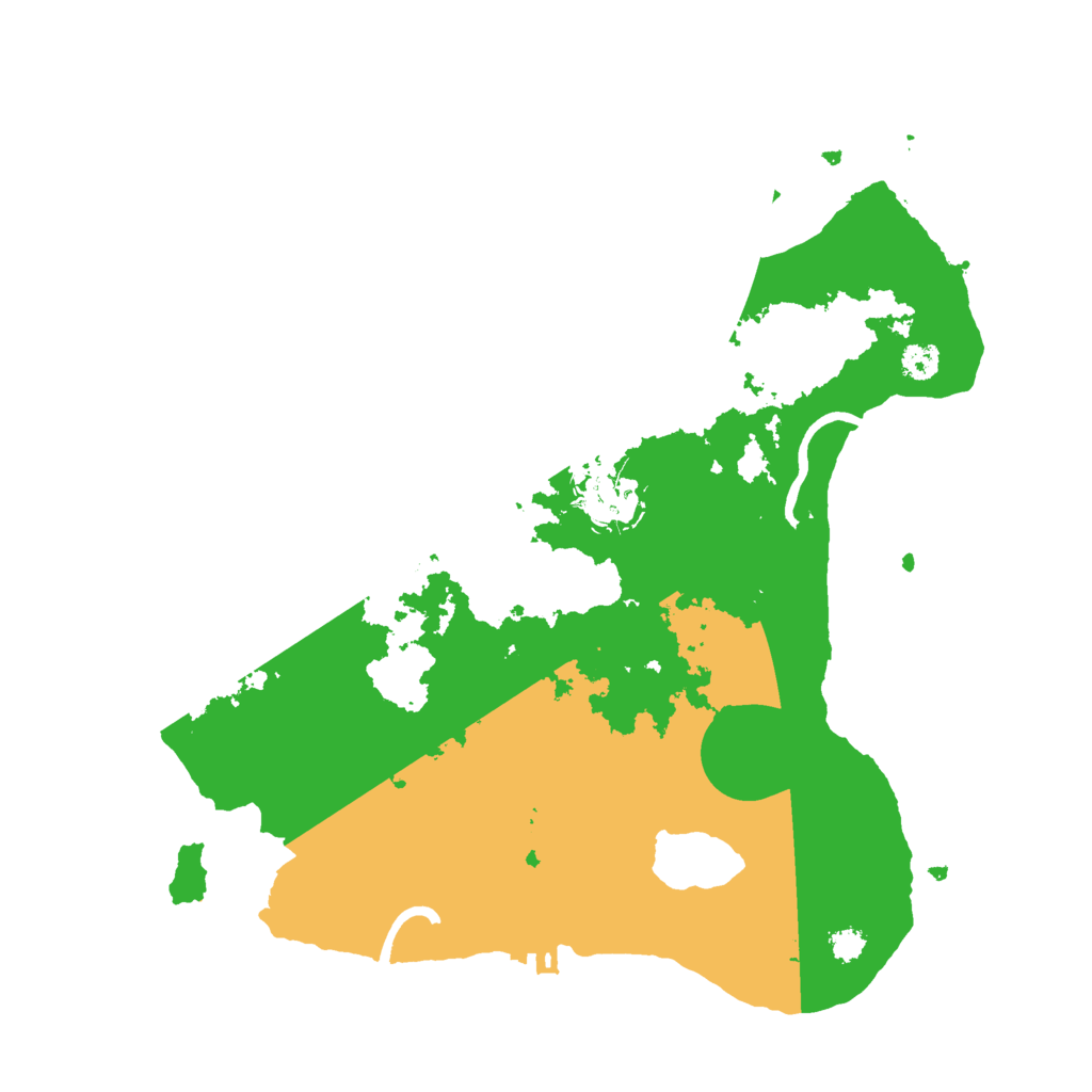 Biome Rust Map: Procedural Map, Size: 3000, Seed: 6727