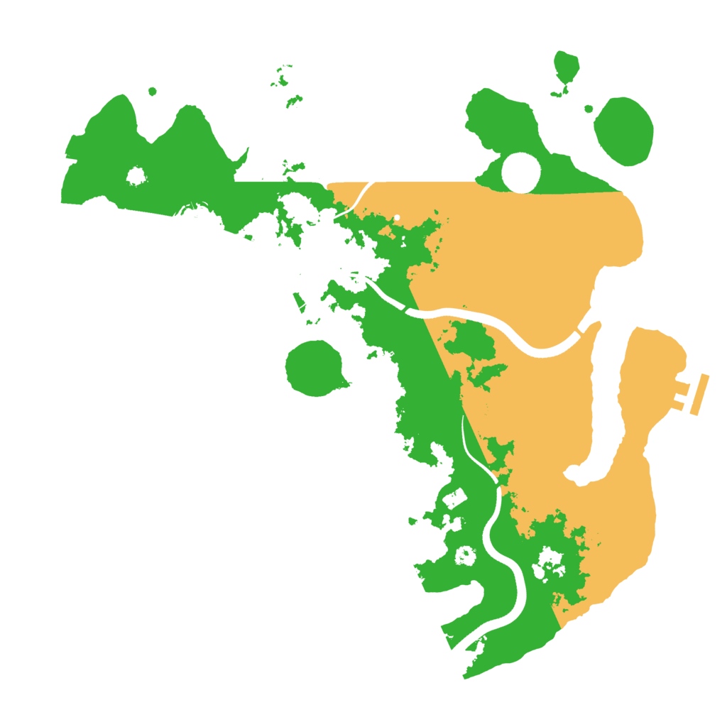 Biome Rust Map: Procedural Map, Size: 3500, Seed: 2308551