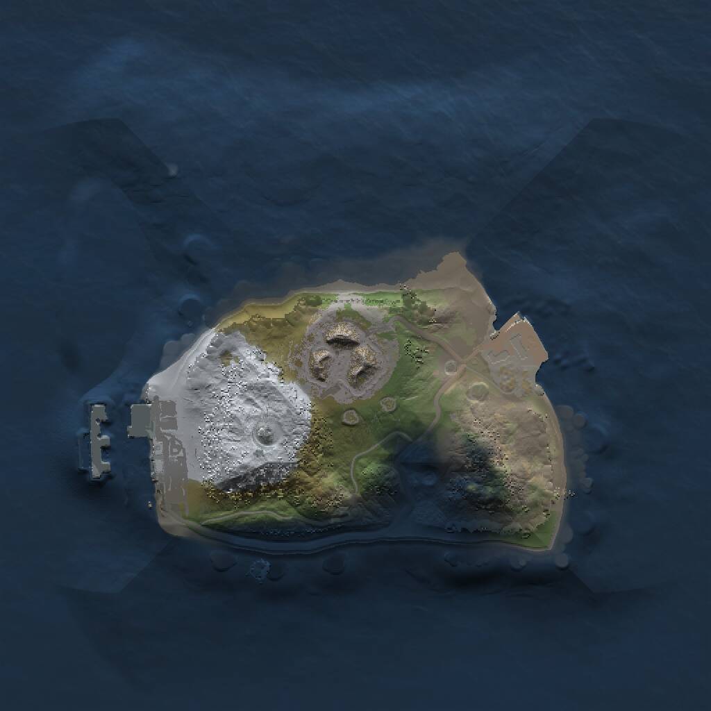 Rust Map: Procedural Map, Size: 1500, Seed: 1734869806, 3 Monuments